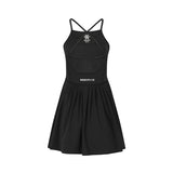 Osaka Women Pleated Tech Dress | Black