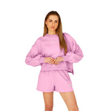 Osaka Women Cropped Sweater | Begonia Pink