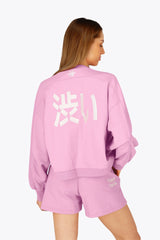 Osaka Women Cropped Sweater | Begonia Pink