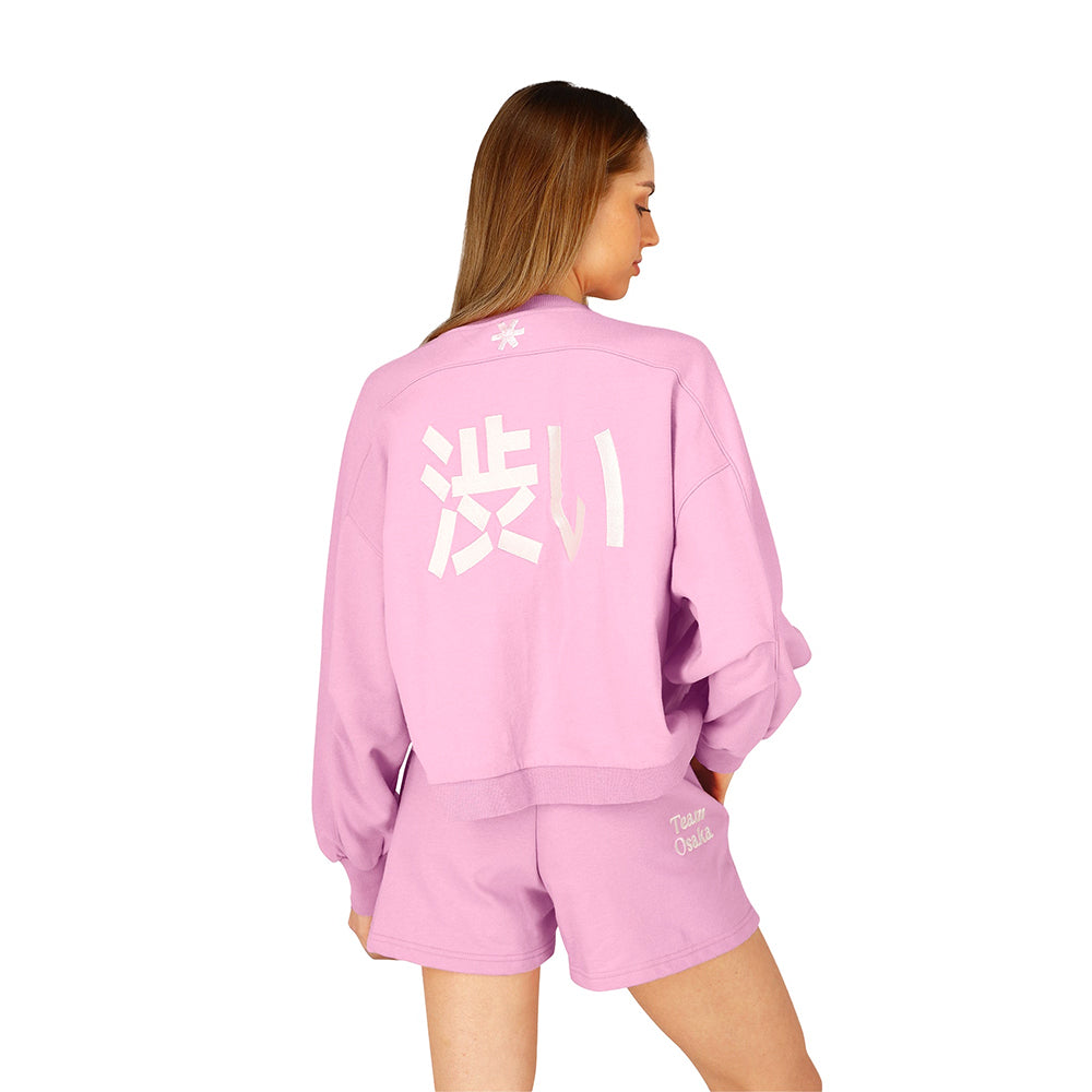 Osaka Women Cropped Sweater | Begonia Pink