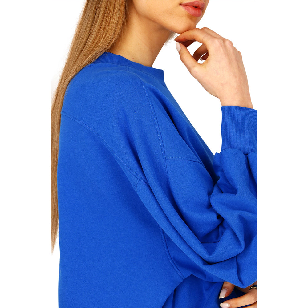 Osaka Women Cropped Sweater | Princess Blue