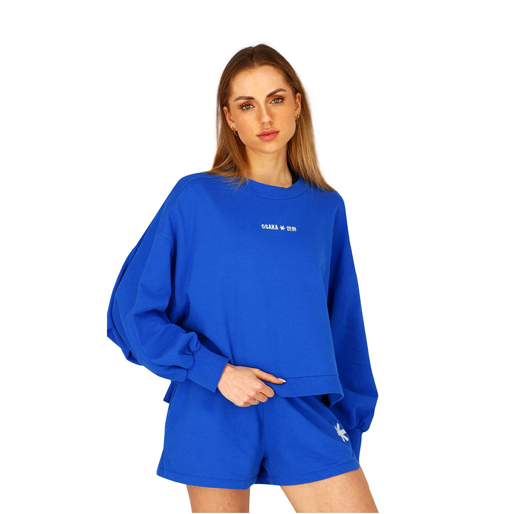 Osaka Women Cropped Sweater | Princess Blue