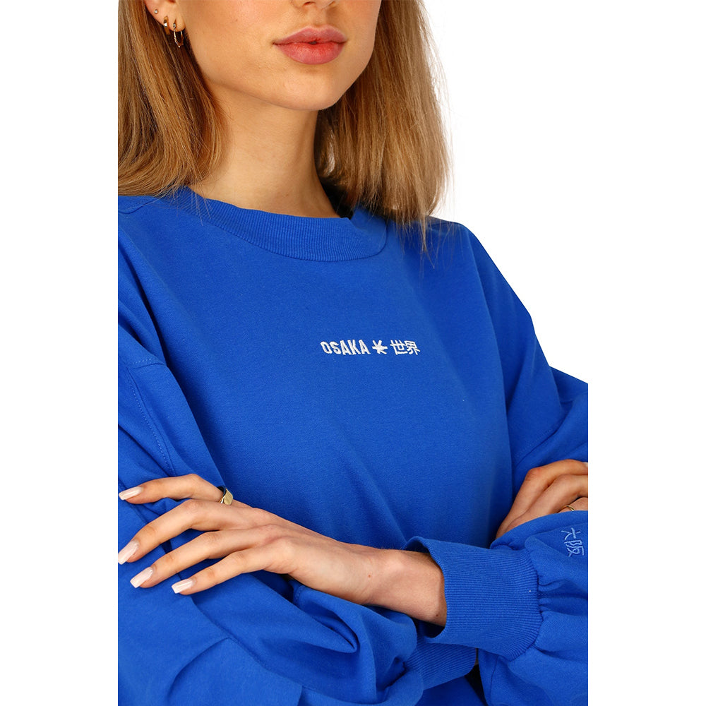 Osaka Women Cropped Sweater | Princess Blue
