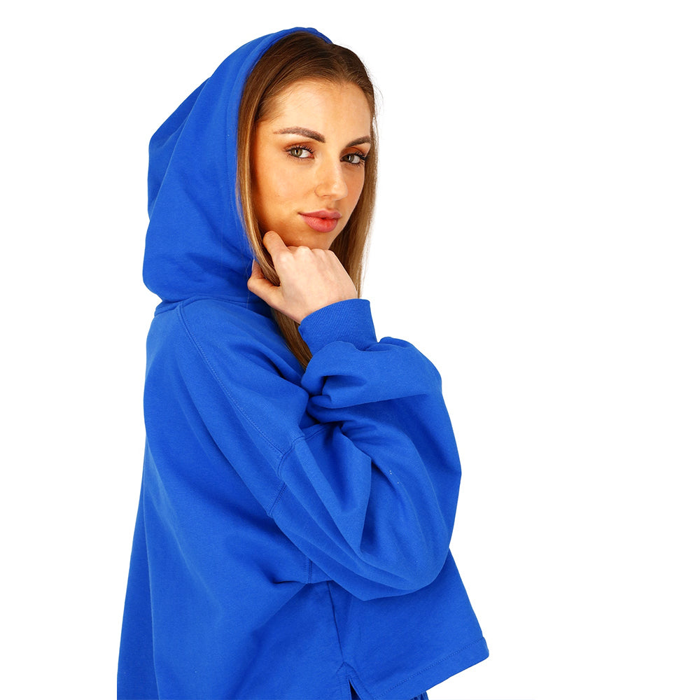 Osaka Women Cropped Hoodie | Princess Blue