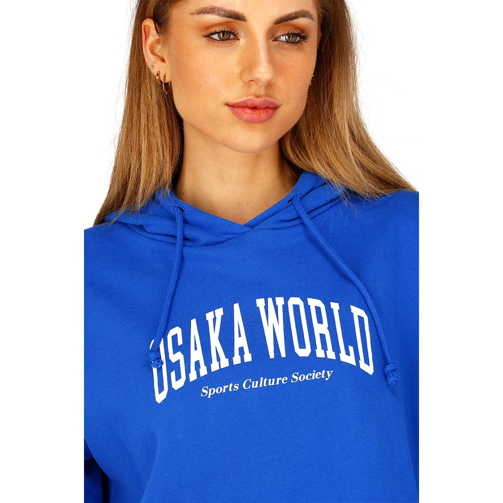 Osaka Women Cropped Hoodie | Princess Blue