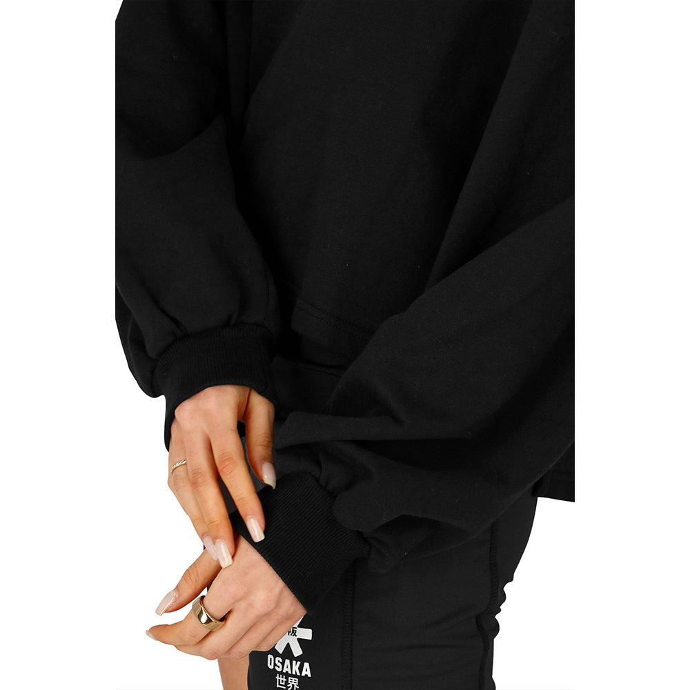 Osaka Women Cropped Hoodie | Black