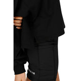 Osaka Women Cropped Hoodie | Black