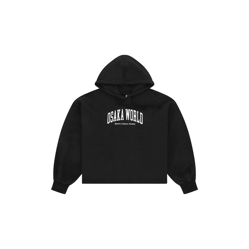 Osaka Women Cropped Hoodie | Black