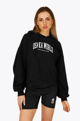 Osaka Women Cropped Hoodie | Black