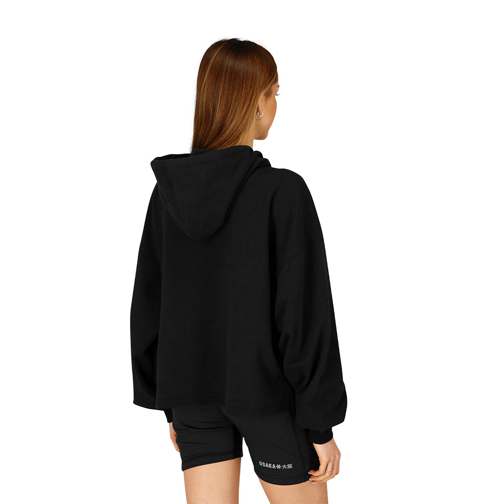 Osaka Women Cropped Hoodie | Black