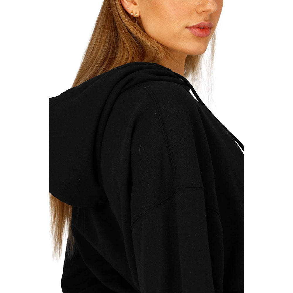 Osaka Women Cropped Hoodie | Black