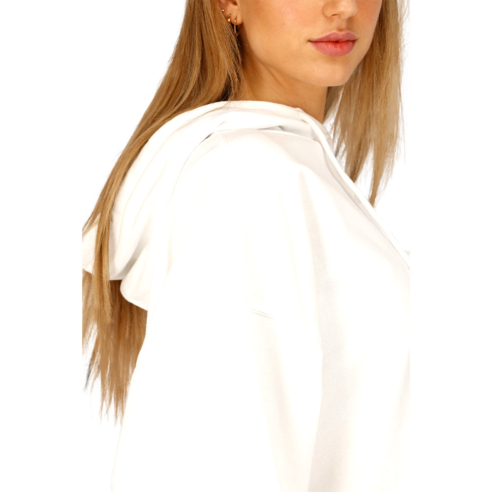 Osaka Women Cropped Hoodie | White