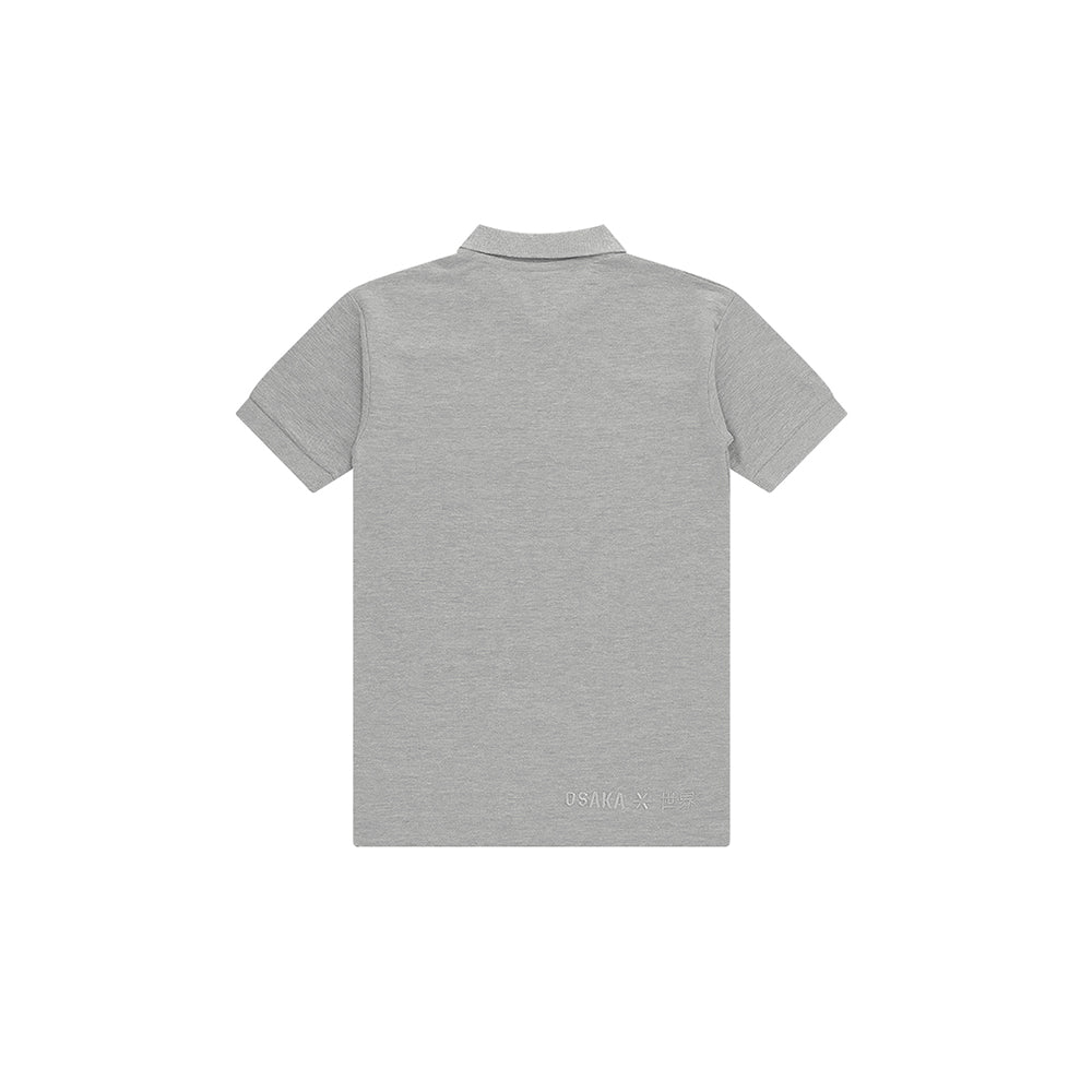 Polo básico unisex Osaka | Gris jaspeado