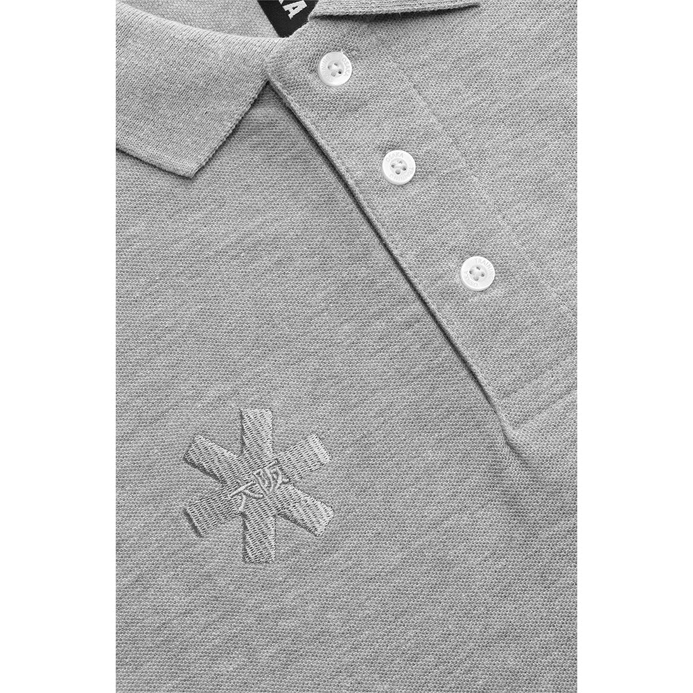 Polo básico unisex Osaka | Gris jaspeado