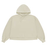 Osaka Women Cropped Hoodie - Logo | Warm Grey