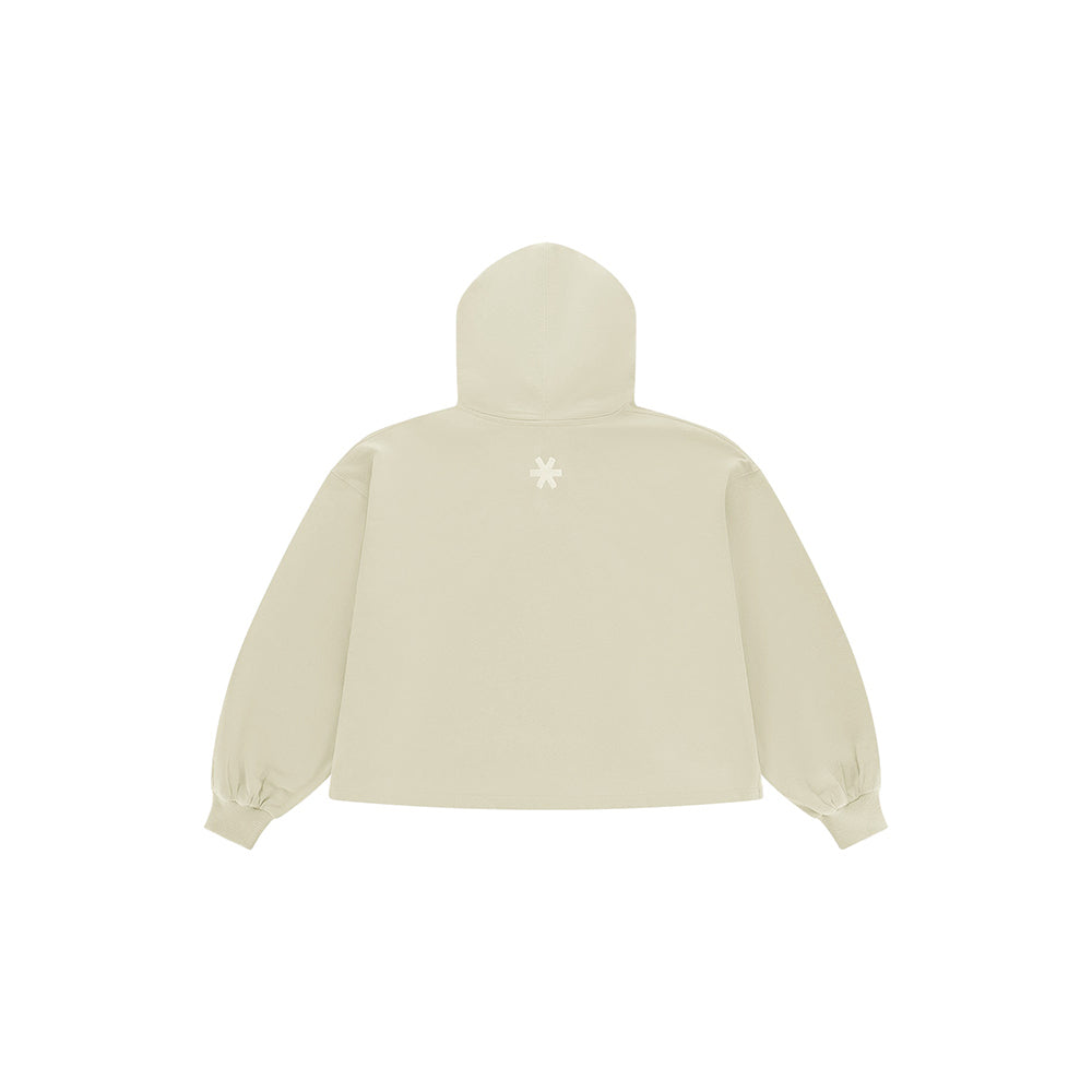 Osaka Women Cropped Hoodie | Warm Grey