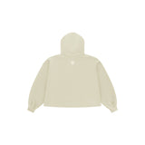 Osaka Women Cropped Hoodie | Warm Grey