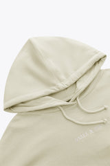 Osaka Women Cropped Hoodie | Warm Grey