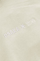 Osaka Women Cropped Hoodie - Logo | Warm Grey