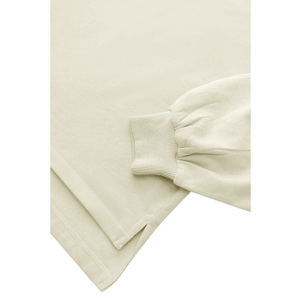 Osaka Women Cropped Hoodie | Warm Grey