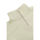 Osaka Women Cropped Half Zip Sweater | Warm Grey
