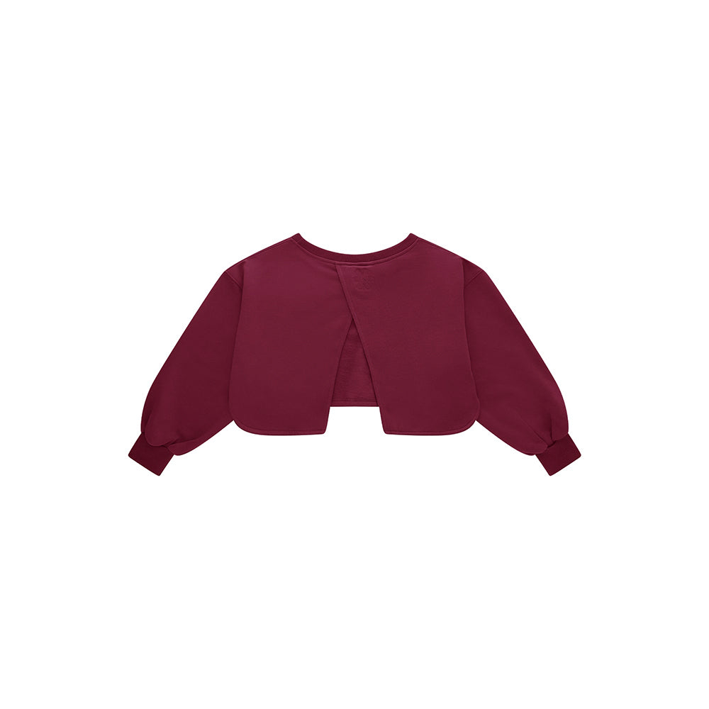Osaka Women Crossed Back Sweater | Cherry Lacquer