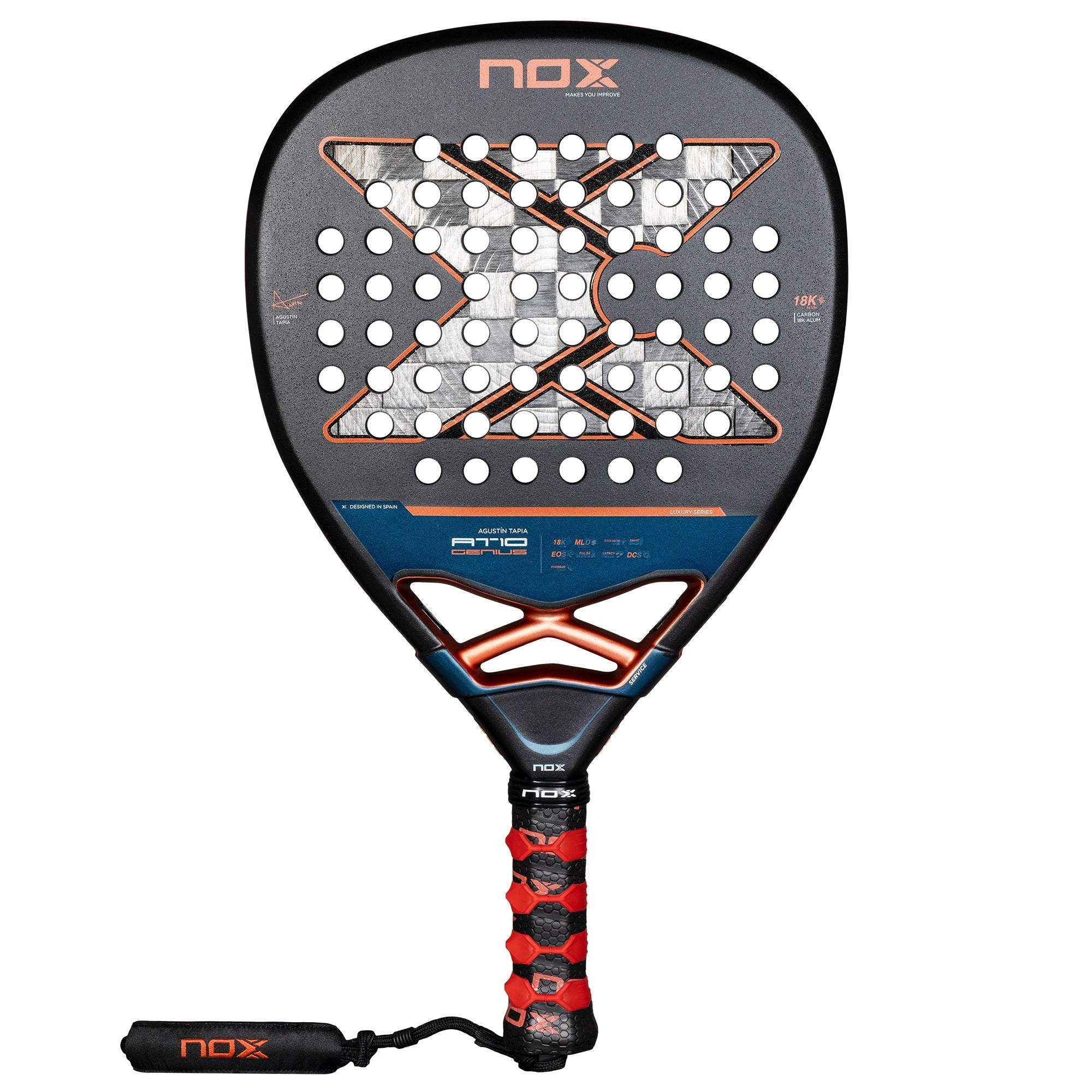Nox Padel Racket AT Genius Attack 18K 25 – Racket Central