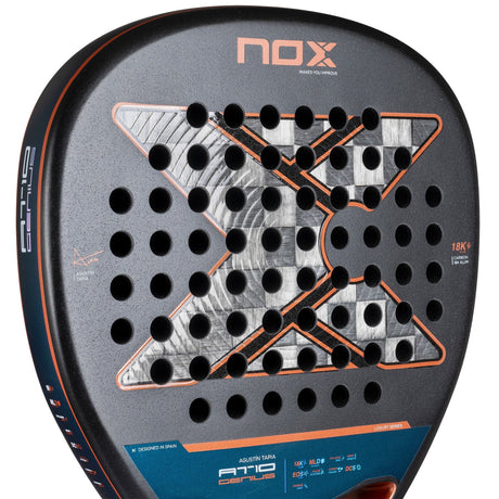 Nox Padel Racket AT10 Genius Attack 18K Alum 25 by Agustin Tapia