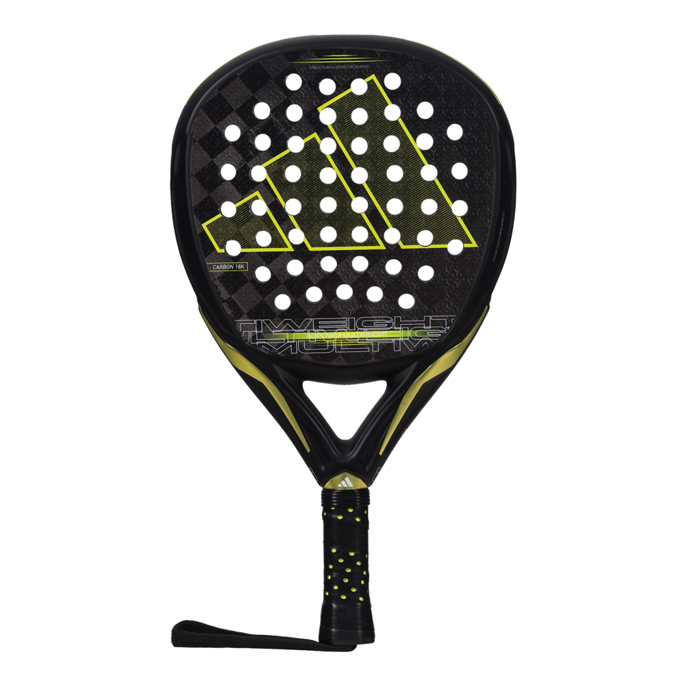 Adidas Padel Racket Adipower Multiweight 3.3 Black & Yellow Front