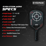Engage Pickleball Aero | Raw Toray T700 Thermoformed Foam Injected