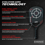 Engage Pickleball Aero | Raw Toray T700 Thermoformed Foam Injected