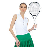 inPhorm NYC Alexa Performance Sleeveless Polo - White