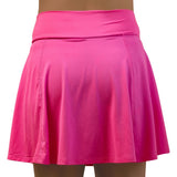 Picckleball Bella Aline Skort Rosa Neón con Diseño Groovy