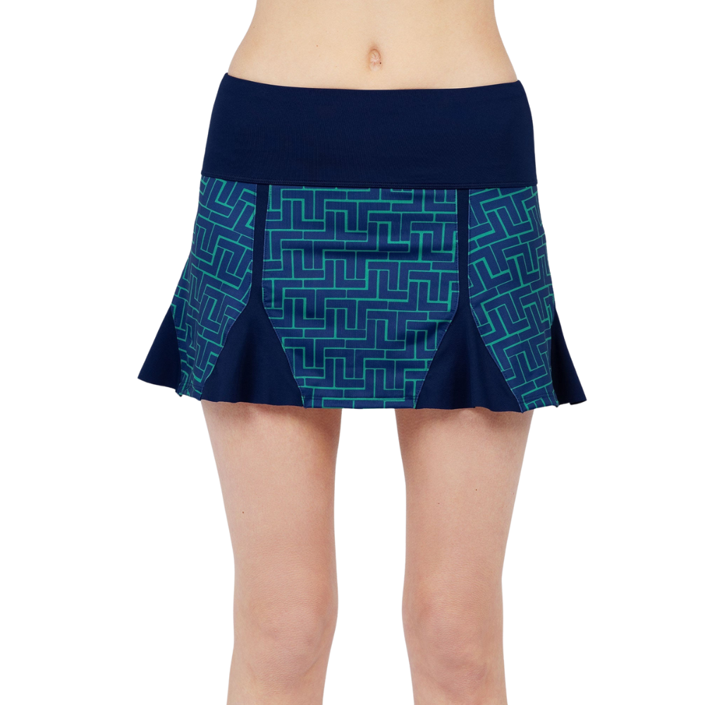 inPhorm NYC Alyssa A-Line Eco-Friendly Skort - Ink Tessel/Ink
