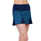 inPhorm NYC Alyssa A-Line Eco-Friendly Skort - Ink Tessel/Ink