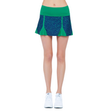 inPhorm NYC Alyssa A-Line Eco-Friendly Skort - Ink Tessel/Ivy
