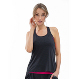 inPhorm NYC Aubrey Double Layer Athleisure Tank - Fuchsia/Black