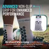 GripSocks for Soccer - Crew Height - White
