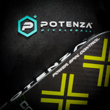 Potenza Pickleball - Sport Athletic Polo (Quarter Zip Collar) BLACK