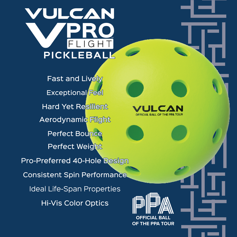 Vulcan Pickleball Balls VPro Flight Outdoor