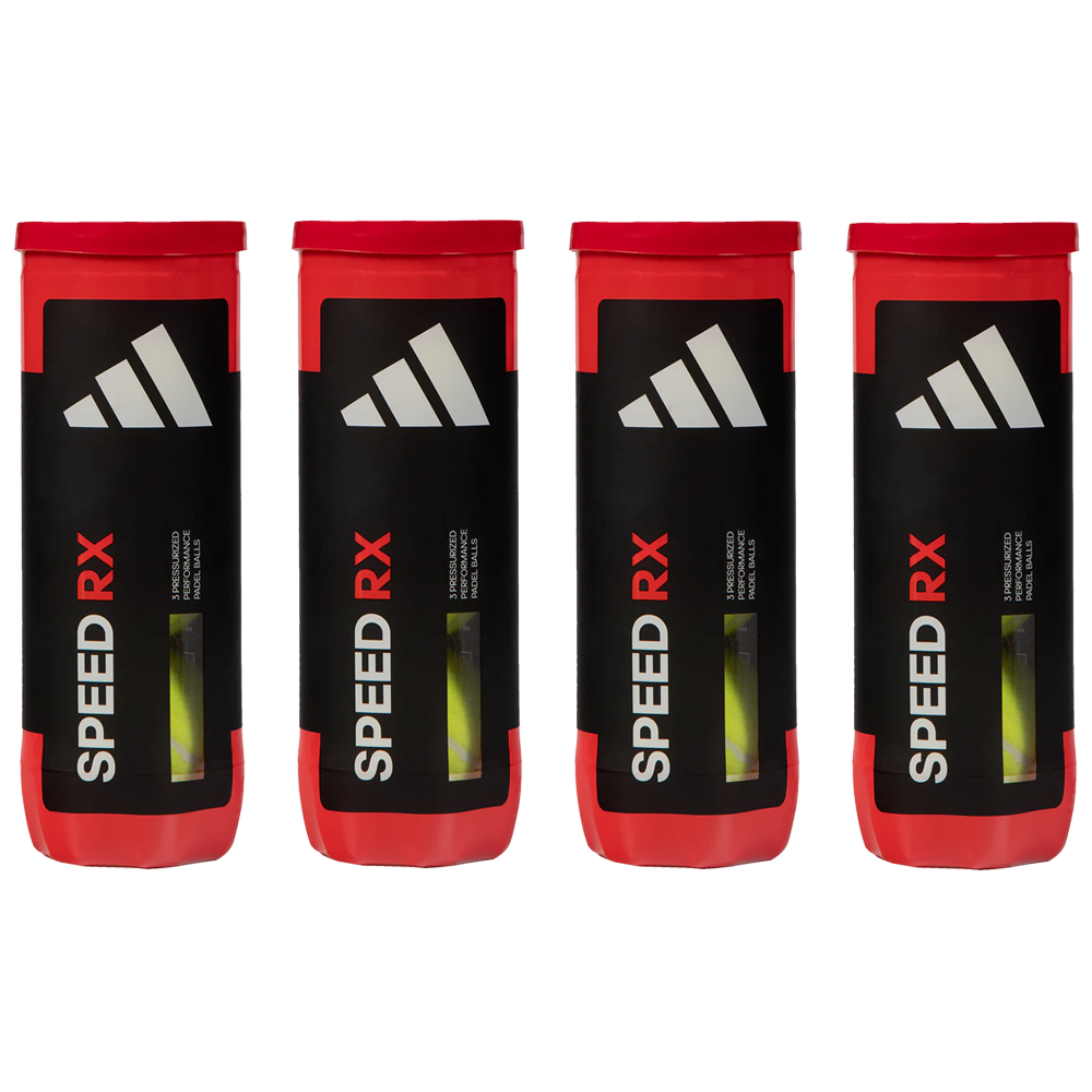 Adidas Padel Balls Speed RX | 4x Can Bundle