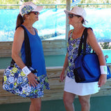 Camiseta sin mangas Picckleball Bella Racerback azul royal