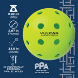 Vulcan Pickleball Balls VPro Flight Outdoor