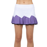 inPhorm NYC Baseline Butterfly Skirt - White/Lavender Combo