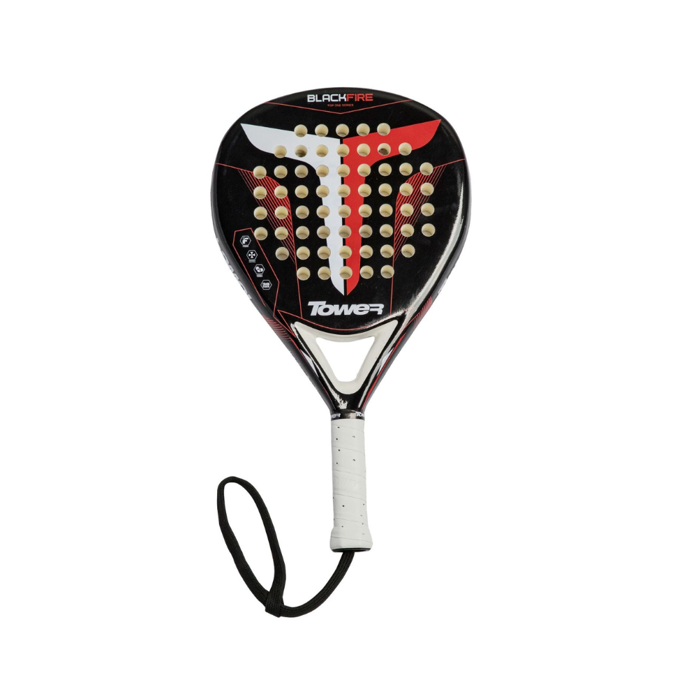 Tower Padel Racket Black Fire