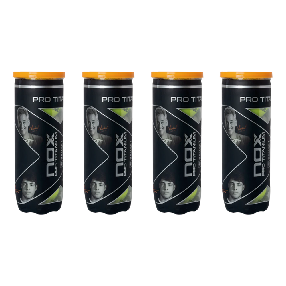 Nox Padel Balls Pro Titanium | 4x Can Bundle