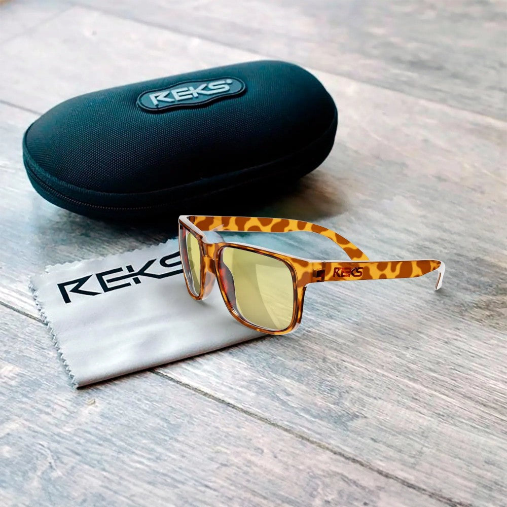 Reks Tortoise Sport Prescription Polycarbonate Sunglasses