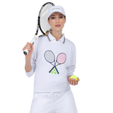inPhorm NYC Camila Performance Sweatshirt - Tennis Print