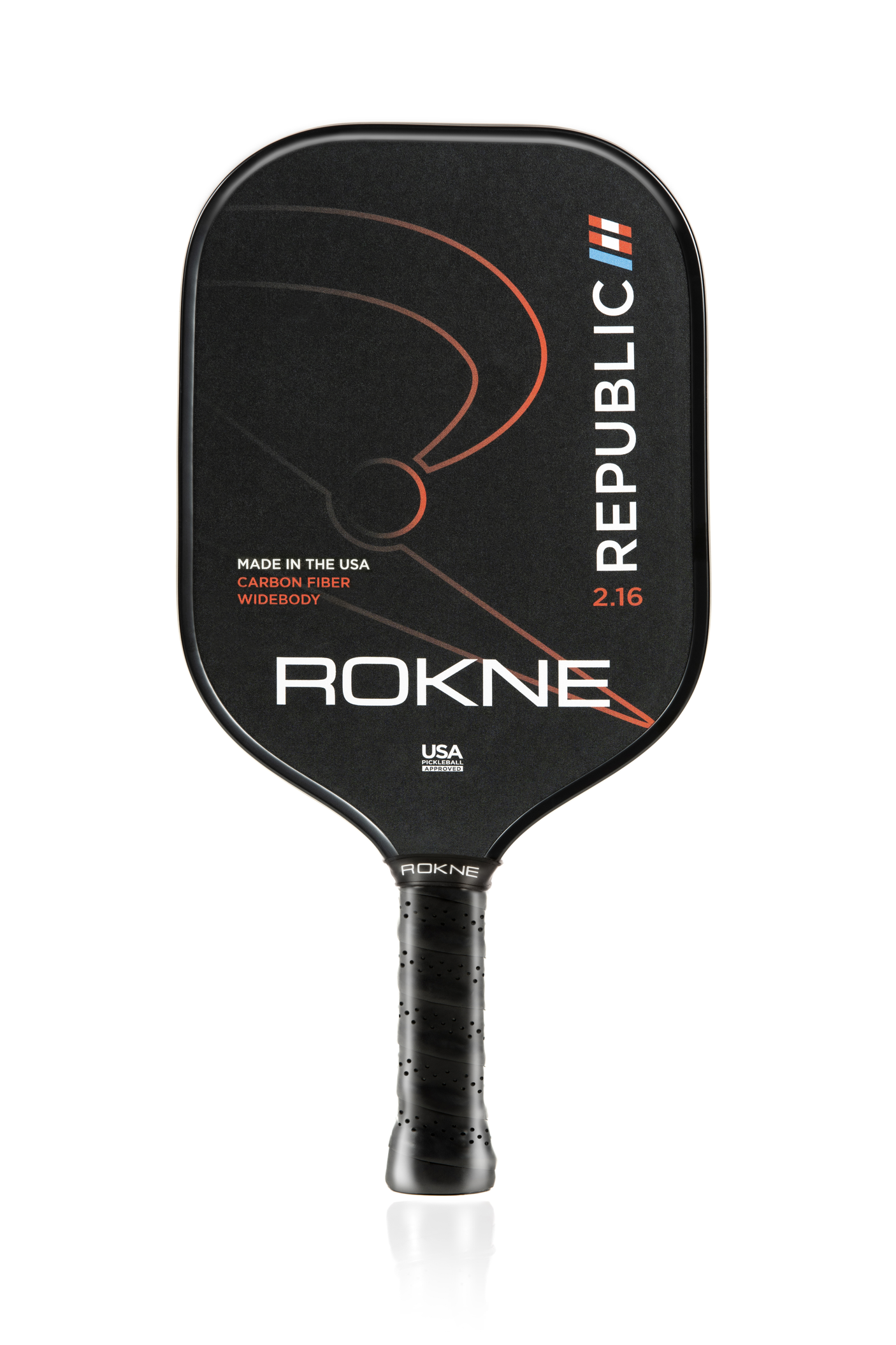 Rokne Pickleball Paddle Republic 2.16 - Unidirectional Carbon Fiber