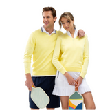 inPhorm NYC Classic V Neck Sweater - Lemonade